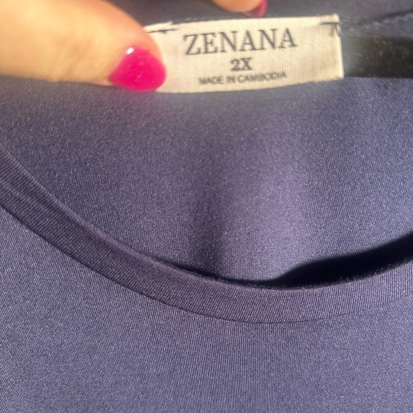 Zenana Navy Maxi Sleeveless Dress 2X NWOT - Picture 3 of 5